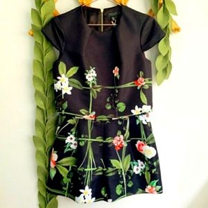Ted baker floral jumpsuit size 4 in tb